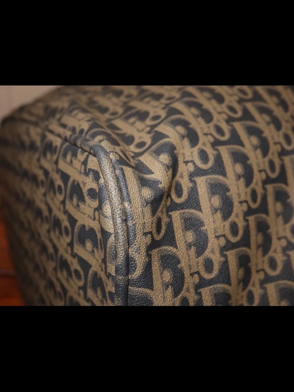 Dior Brown Beige Monogram Boston Travel Bag - Picture 9 of 14